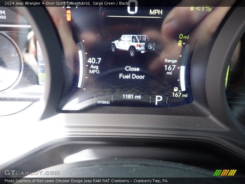 Sarge Green / Black 2024 Jeep Wrangler 4-Door Sport S 4xe Hybrid