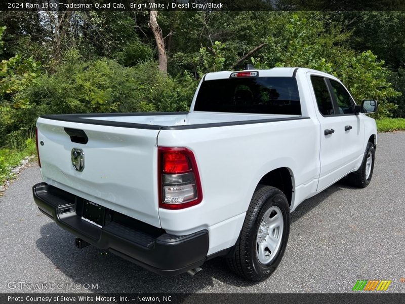 Bright White / Diesel Gray/Black 2024 Ram 1500 Tradesman Quad Cab