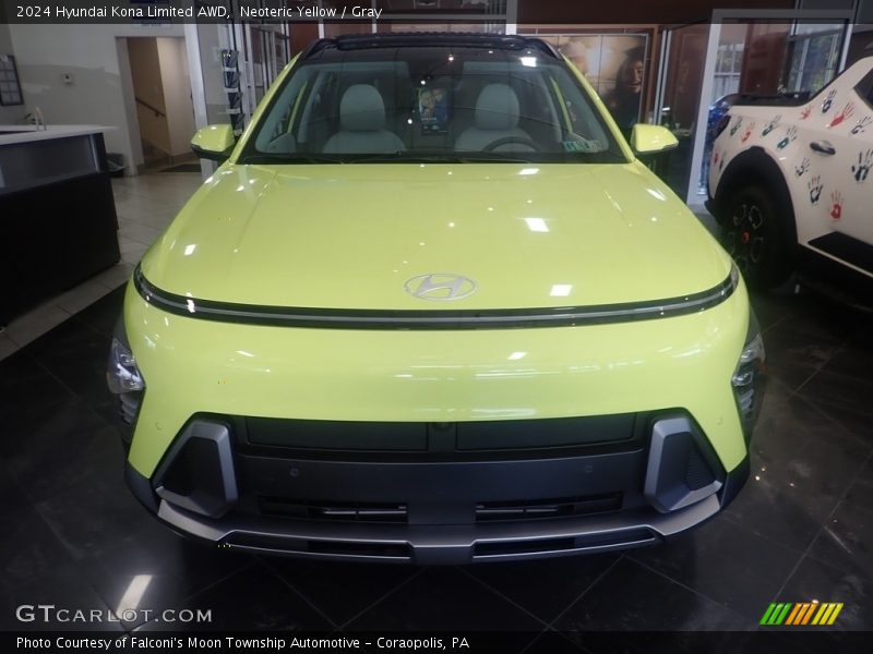 Neoteric Yellow / Gray 2024 Hyundai Kona Limited AWD