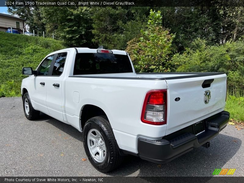 Bright White / Diesel Gray/Black 2024 Ram 1500 Tradesman Quad Cab