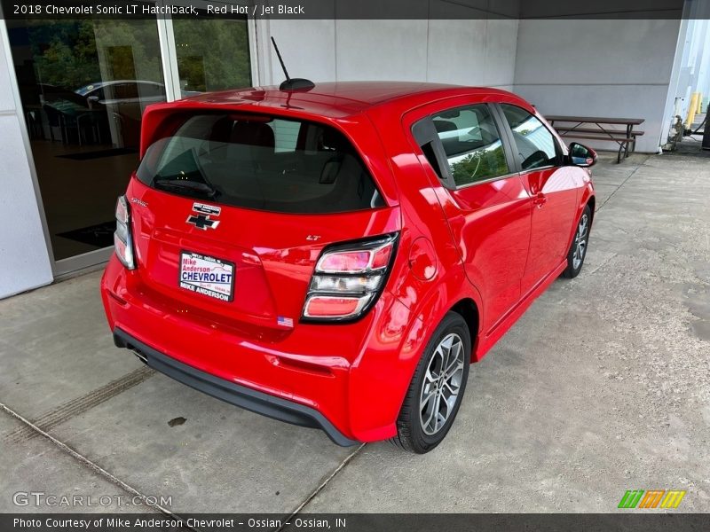 Red Hot / Jet Black 2018 Chevrolet Sonic LT Hatchback
