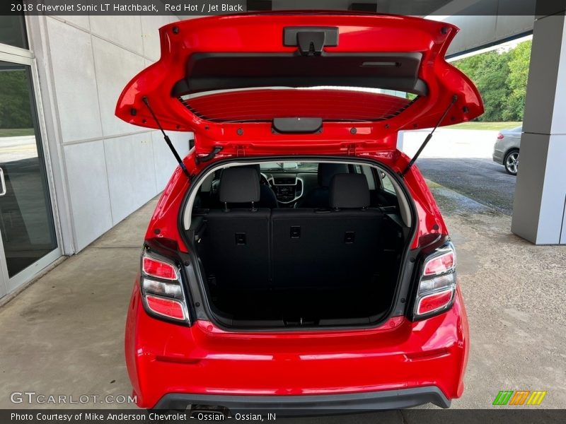 Red Hot / Jet Black 2018 Chevrolet Sonic LT Hatchback