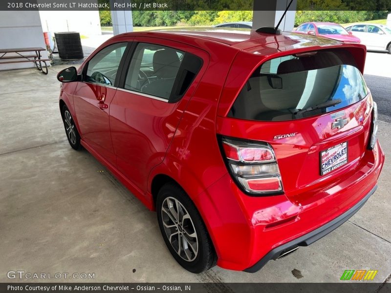 Red Hot / Jet Black 2018 Chevrolet Sonic LT Hatchback