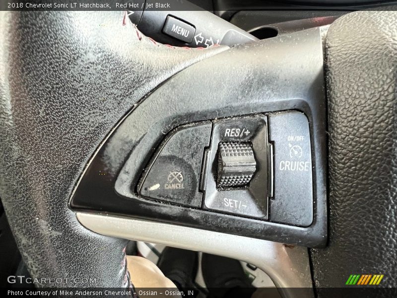 Red Hot / Jet Black 2018 Chevrolet Sonic LT Hatchback