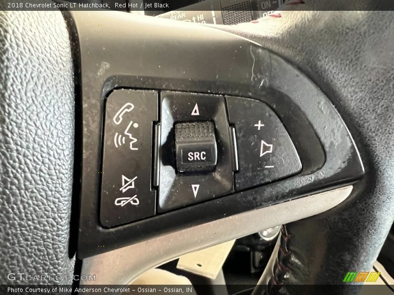 Red Hot / Jet Black 2018 Chevrolet Sonic LT Hatchback