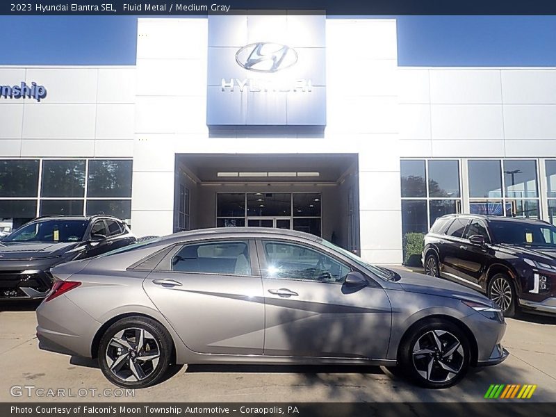 Fluid Metal / Medium Gray 2023 Hyundai Elantra SEL