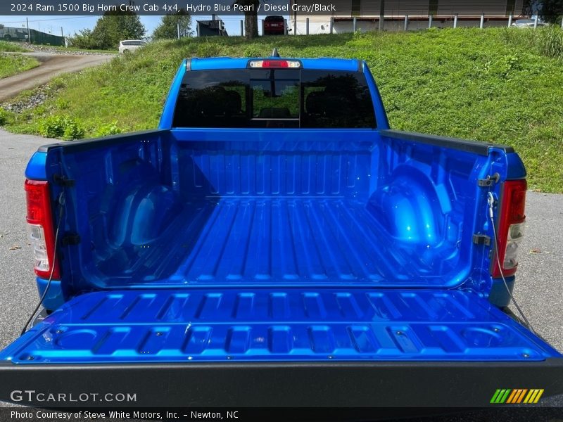 Hydro Blue Pearl / Diesel Gray/Black 2024 Ram 1500 Big Horn Crew Cab 4x4