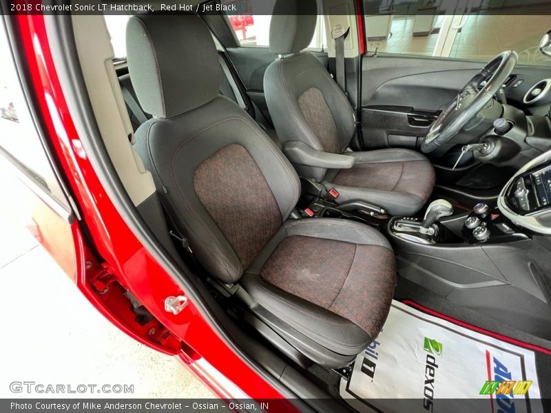 Red Hot / Jet Black 2018 Chevrolet Sonic LT Hatchback