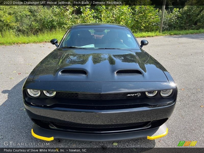 Pitch Black / Demonic Red/Black 2023 Dodge Challenger SRT Hellcat JailBreak