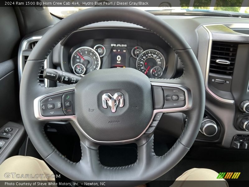  2024 1500 Big Horn Crew Cab 4x4 Steering Wheel