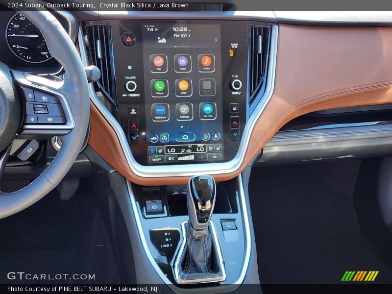 Dashboard of 2024 Outback Touring