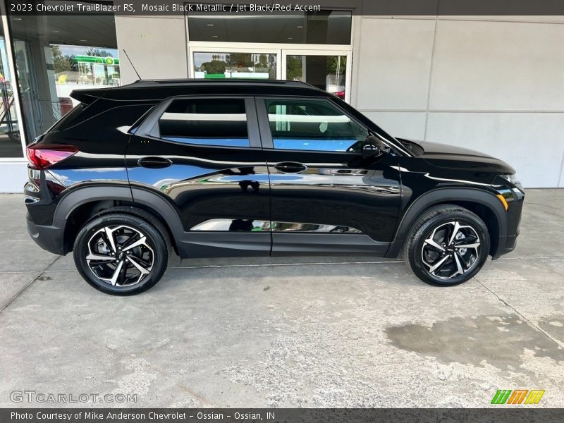 Mosaic Black Metallic / Jet Black/Red Accent 2023 Chevrolet TrailBlazer RS