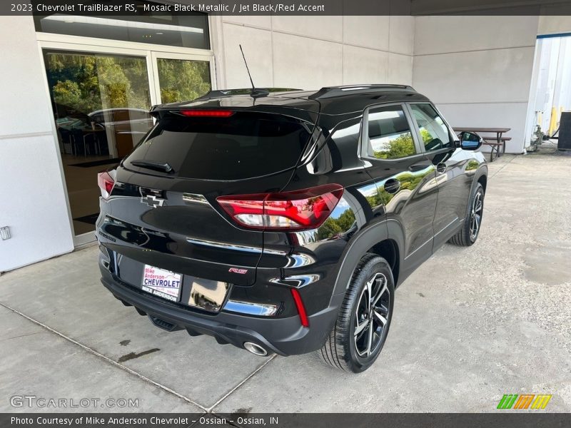Mosaic Black Metallic / Jet Black/Red Accent 2023 Chevrolet TrailBlazer RS