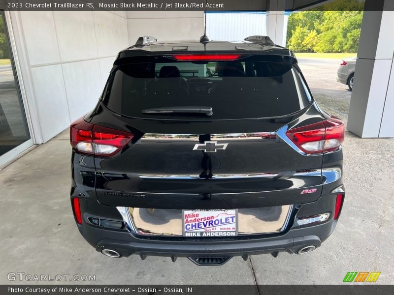 Mosaic Black Metallic / Jet Black/Red Accent 2023 Chevrolet TrailBlazer RS