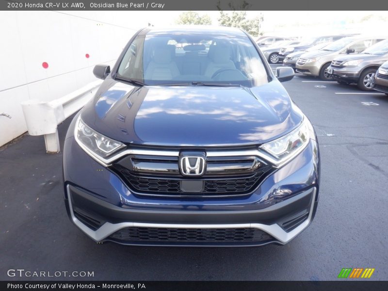 Obsidian Blue Pearl / Gray 2020 Honda CR-V LX AWD