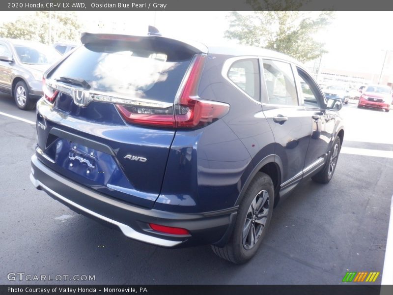Obsidian Blue Pearl / Gray 2020 Honda CR-V LX AWD