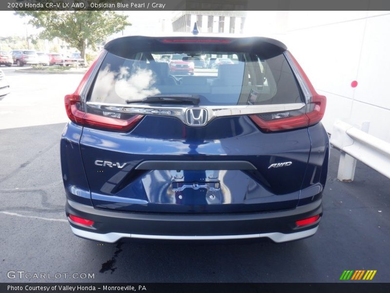 Obsidian Blue Pearl / Gray 2020 Honda CR-V LX AWD