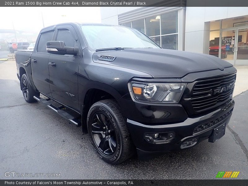 Diamond Black Crystal Pearl / Black 2021 Ram 1500 Big Horn Crew Cab 4x4