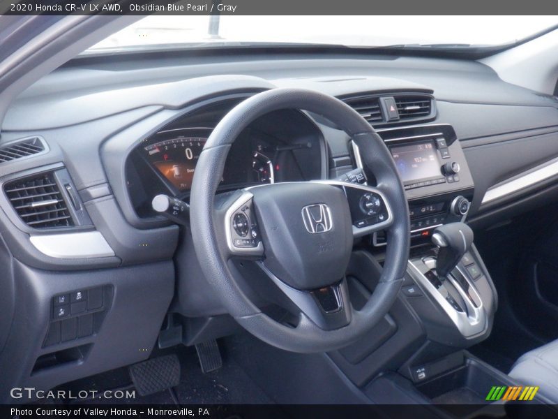 Obsidian Blue Pearl / Gray 2020 Honda CR-V LX AWD