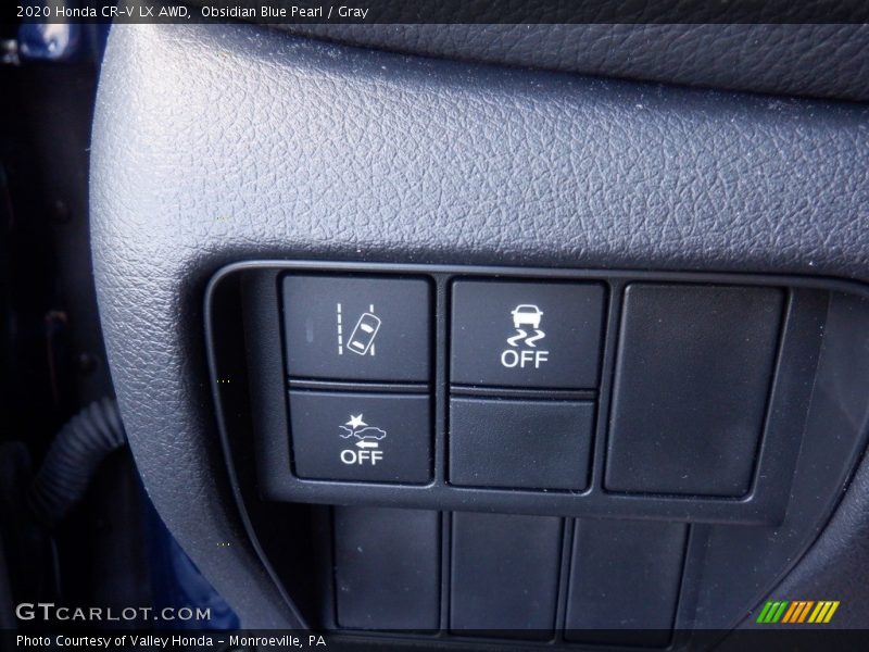 Obsidian Blue Pearl / Gray 2020 Honda CR-V LX AWD
