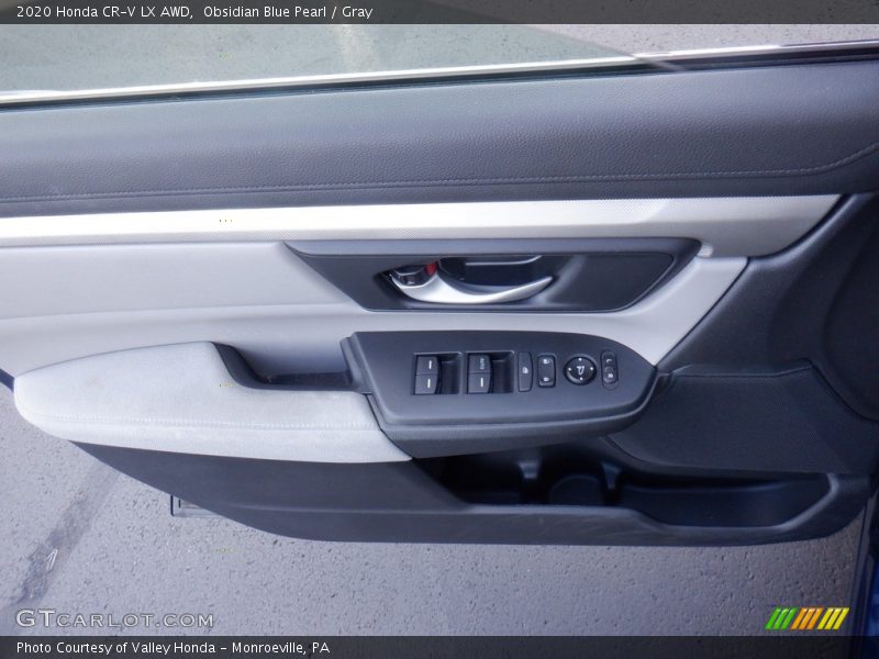 Obsidian Blue Pearl / Gray 2020 Honda CR-V LX AWD