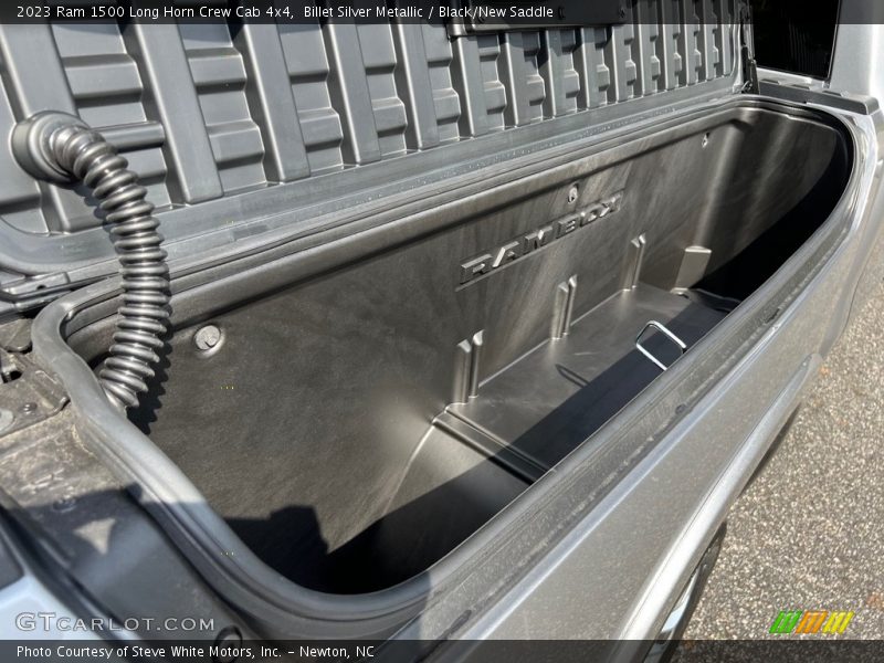 Billet Silver Metallic / Black/New Saddle 2023 Ram 1500 Long Horn Crew Cab 4x4