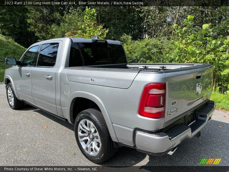 Billet Silver Metallic / Black/New Saddle 2023 Ram 1500 Long Horn Crew Cab 4x4