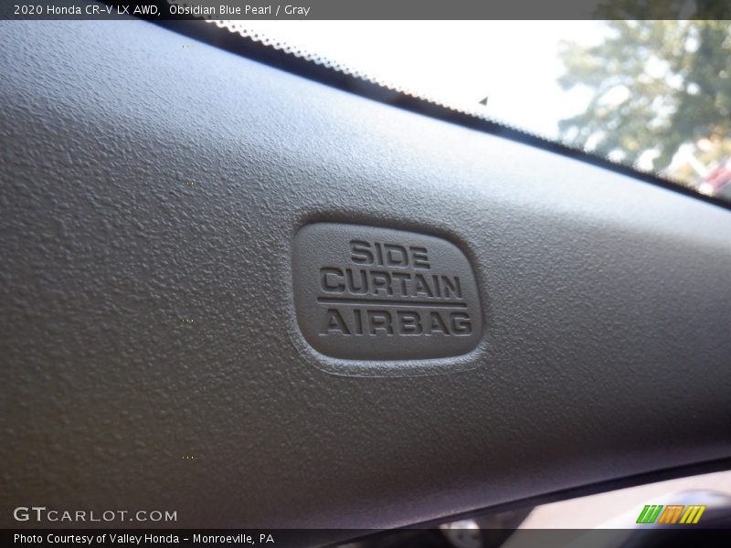 Obsidian Blue Pearl / Gray 2020 Honda CR-V LX AWD