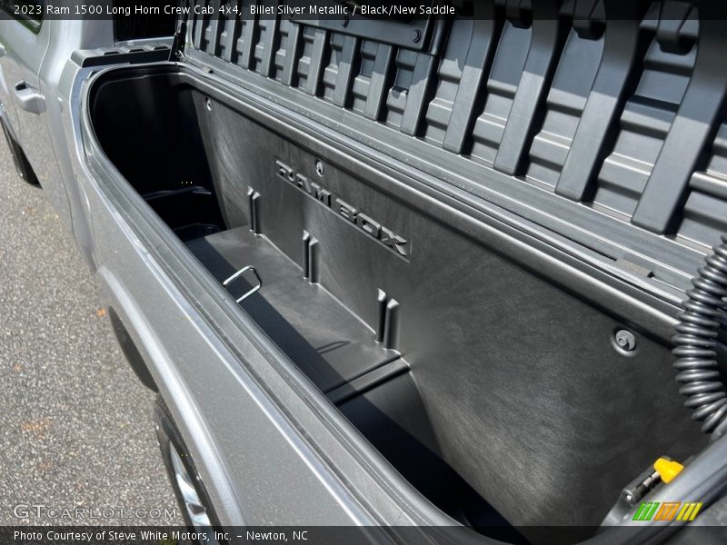 Billet Silver Metallic / Black/New Saddle 2023 Ram 1500 Long Horn Crew Cab 4x4