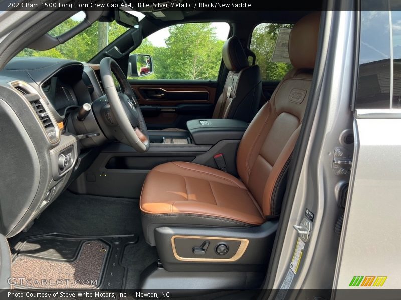  2023 1500 Long Horn Crew Cab 4x4 Black/New Saddle Interior