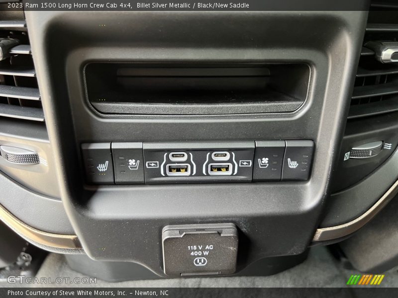 Billet Silver Metallic / Black/New Saddle 2023 Ram 1500 Long Horn Crew Cab 4x4