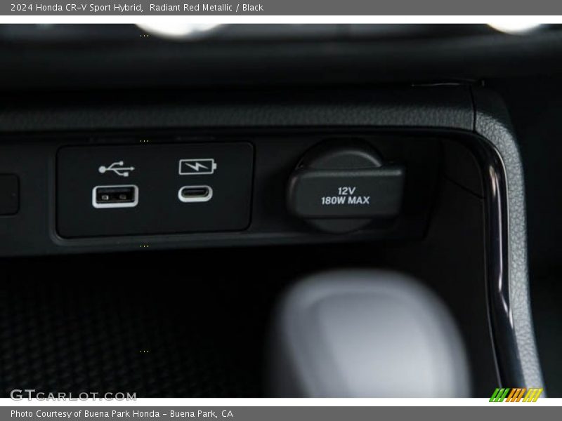 Radiant Red Metallic / Black 2024 Honda CR-V Sport Hybrid