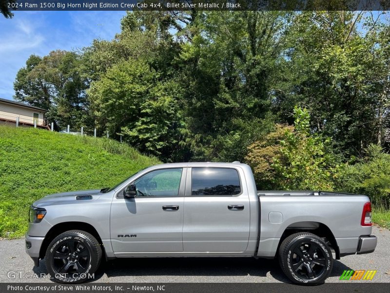  2024 1500 Big Horn Night Edition Crew Cab 4x4 Billet Silver Metallic