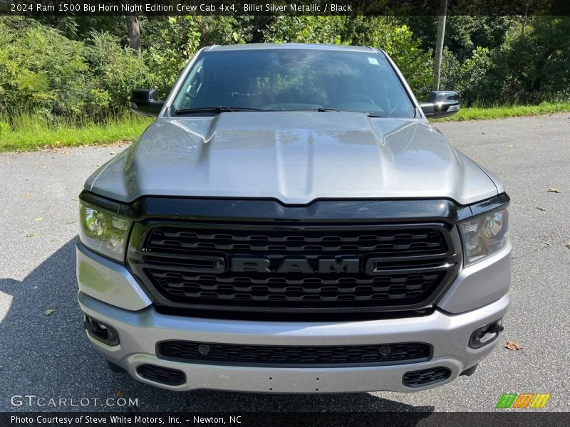 Billet Silver Metallic / Black 2024 Ram 1500 Big Horn Night Edition Crew Cab 4x4