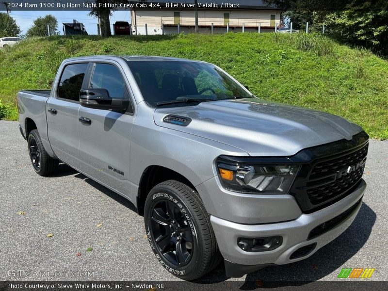 Front 3/4 View of 2024 1500 Big Horn Night Edition Crew Cab 4x4