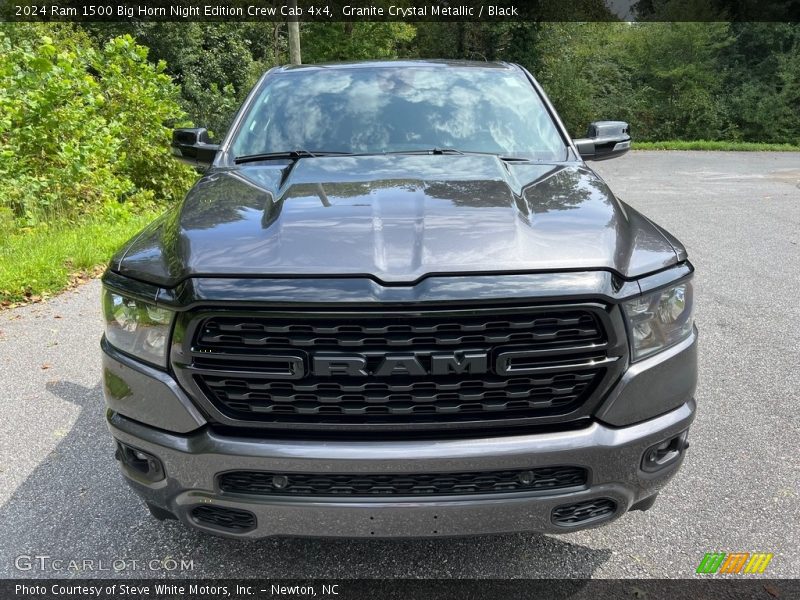 Granite Crystal Metallic / Black 2024 Ram 1500 Big Horn Night Edition Crew Cab 4x4
