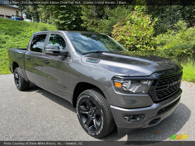 Front 3/4 View of 2024 1500 Big Horn Night Edition Crew Cab 4x4