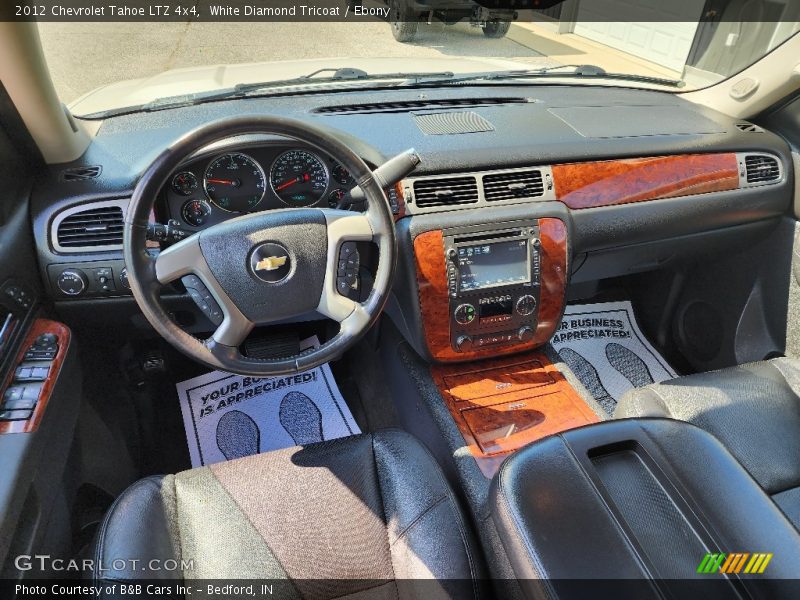White Diamond Tricoat / Ebony 2012 Chevrolet Tahoe LTZ 4x4