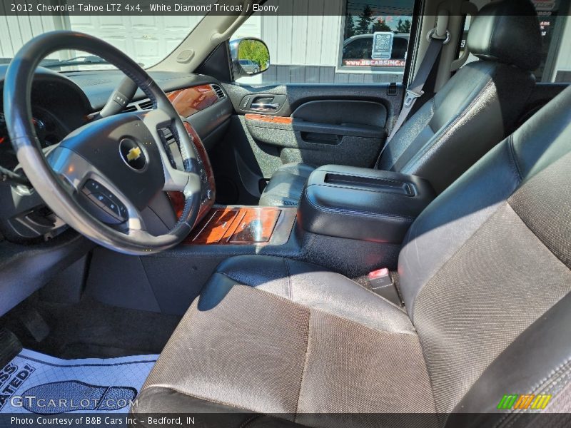 White Diamond Tricoat / Ebony 2012 Chevrolet Tahoe LTZ 4x4