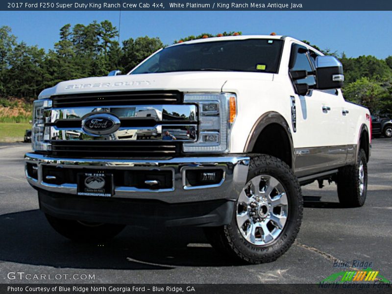 White Platinum / King Ranch Mesa Antique Java 2017 Ford F250 Super Duty King Ranch Crew Cab 4x4
