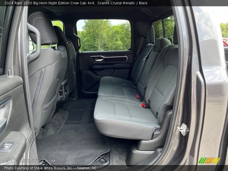 Rear Seat of 2024 1500 Big Horn Night Edition Crew Cab 4x4