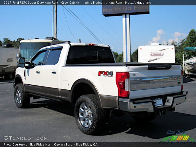 White Platinum / King Ranch Mesa Antique Java 2017 Ford F250 Super Duty King Ranch Crew Cab 4x4