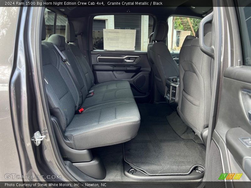 Rear Seat of 2024 1500 Big Horn Night Edition Crew Cab 4x4