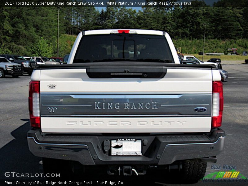White Platinum / King Ranch Mesa Antique Java 2017 Ford F250 Super Duty King Ranch Crew Cab 4x4