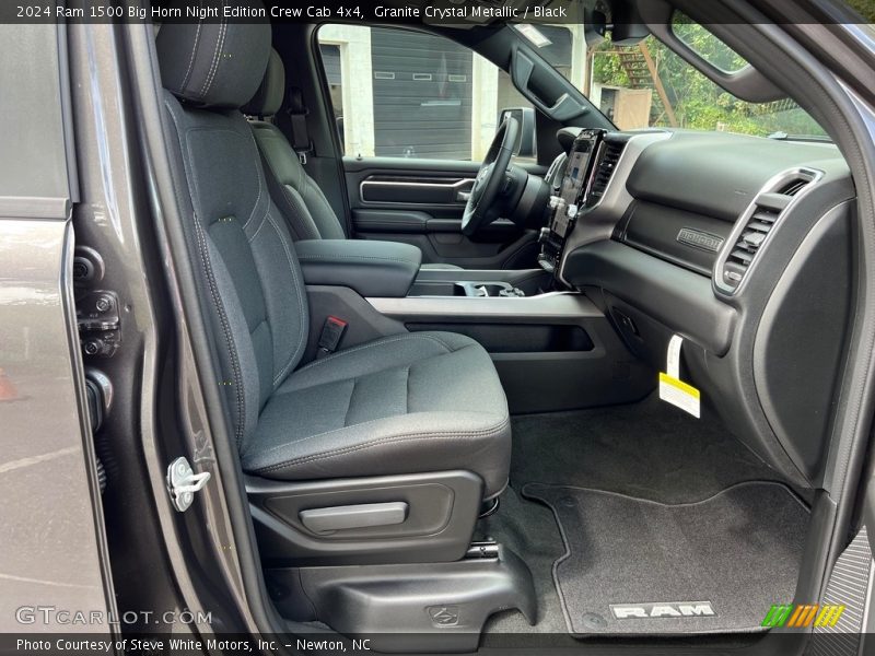 Front Seat of 2024 1500 Big Horn Night Edition Crew Cab 4x4