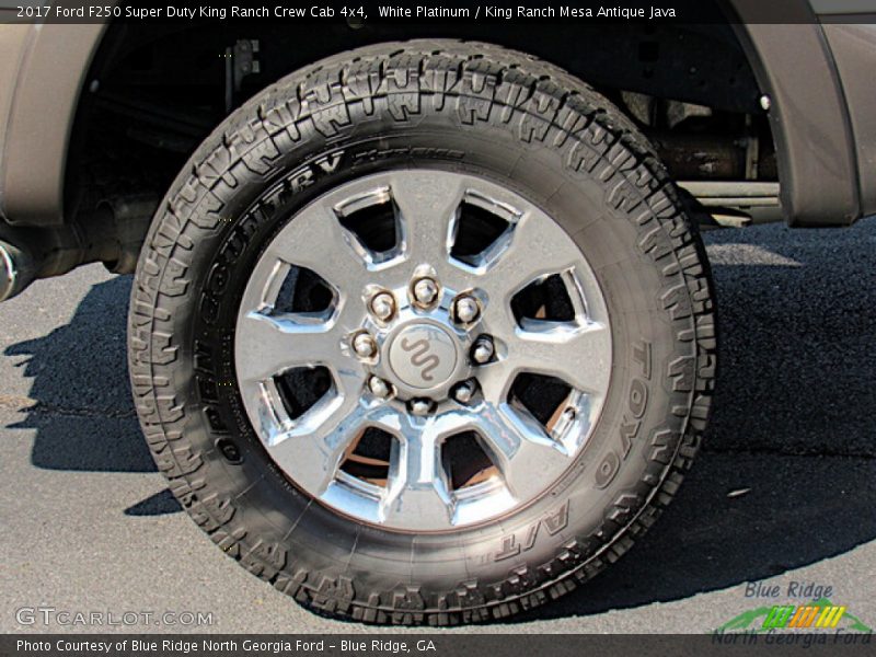 White Platinum / King Ranch Mesa Antique Java 2017 Ford F250 Super Duty King Ranch Crew Cab 4x4