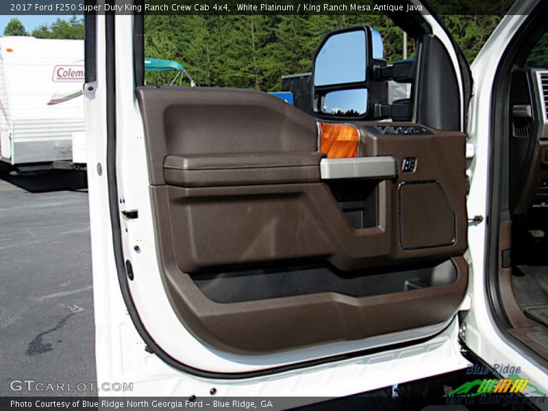 White Platinum / King Ranch Mesa Antique Java 2017 Ford F250 Super Duty King Ranch Crew Cab 4x4