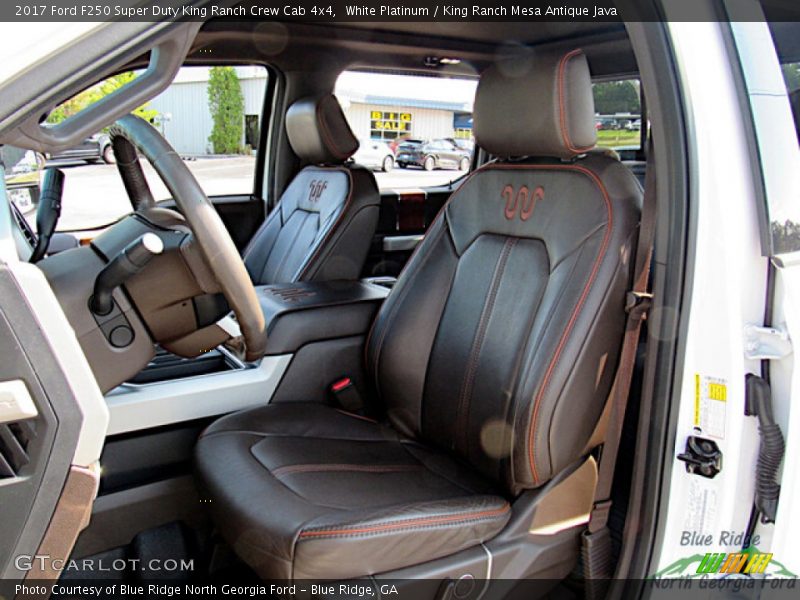 White Platinum / King Ranch Mesa Antique Java 2017 Ford F250 Super Duty King Ranch Crew Cab 4x4