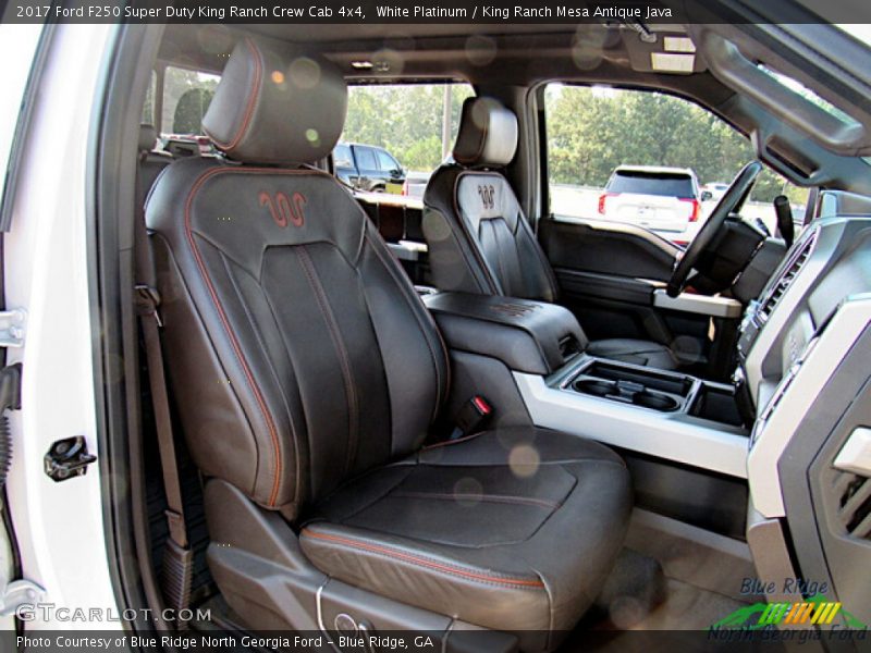 White Platinum / King Ranch Mesa Antique Java 2017 Ford F250 Super Duty King Ranch Crew Cab 4x4