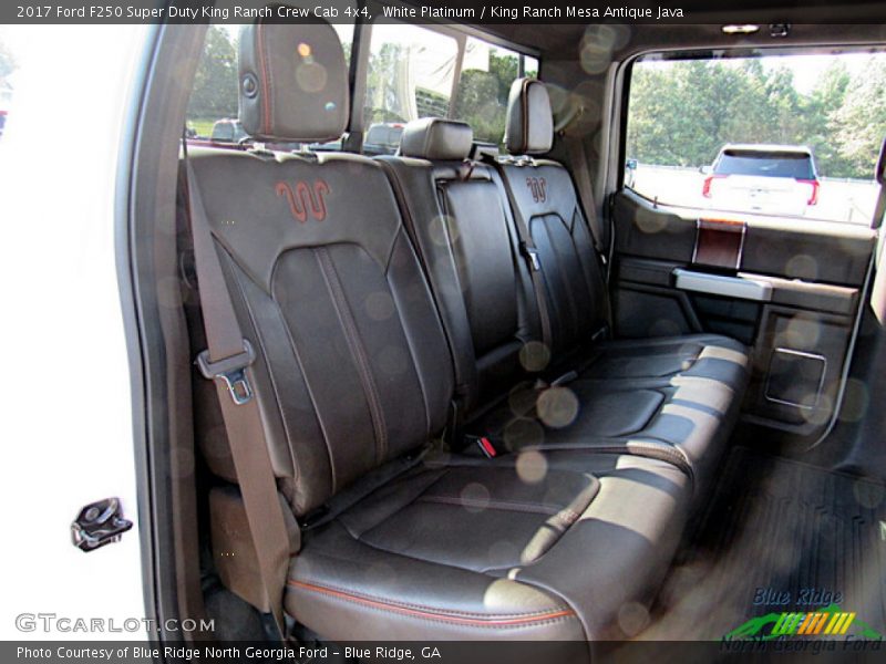 White Platinum / King Ranch Mesa Antique Java 2017 Ford F250 Super Duty King Ranch Crew Cab 4x4